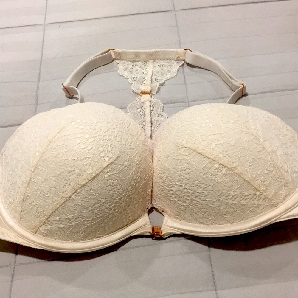 Pink VS push up racer back bra